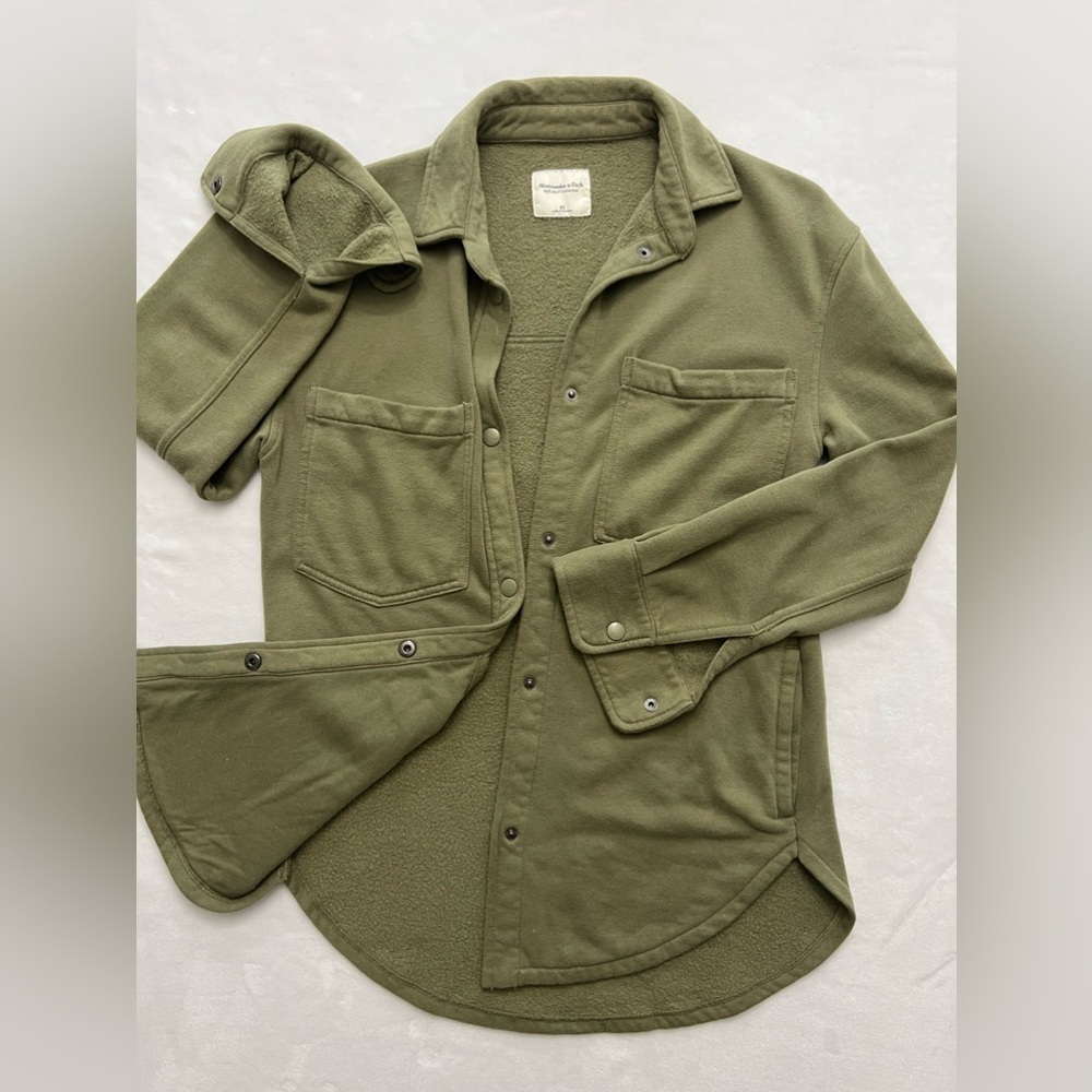 Abercrombie Fleece Shirt Jacket Soft A&F - Picture 5 of 7